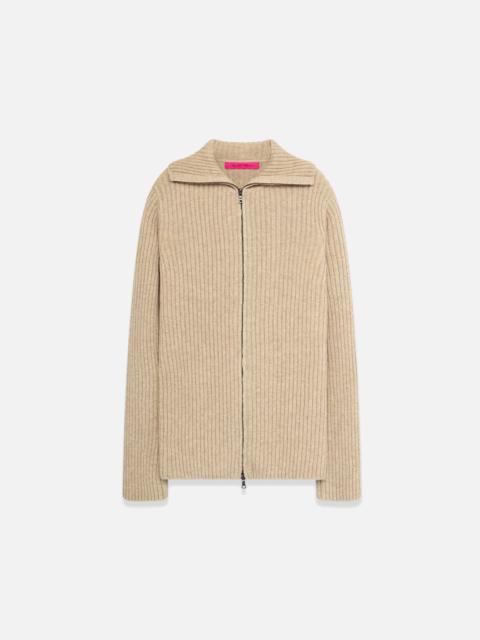 The Elder Statesman MARTHA RIB FULL ZIP CARDIGAN