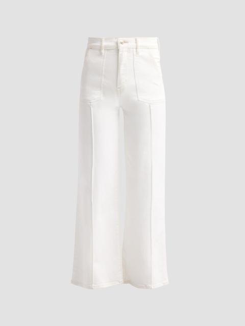 FRAME Women's Le Slim Palazzo Pintuck Pocket Jeans - Au Natural Clean