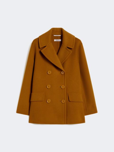 'S Max Mara Wool broadcloth pea coat - MUSTARD