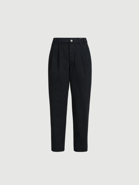 Brunello Cucinelli Garment-dyed iconic fit five-pocket trousers in comfort cotton lightweight denim with double pleats