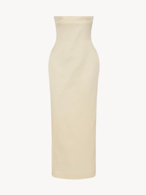 The Row Reeta Dress in Virgin Wool and Silk