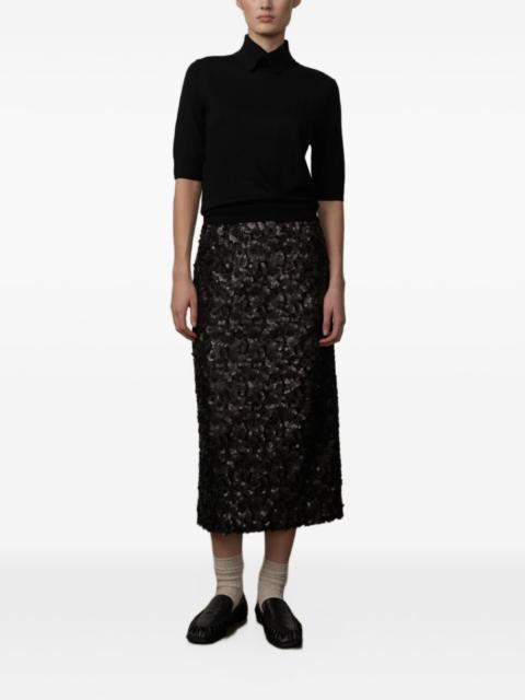 HERSKIND sequin-embellished midi skirt