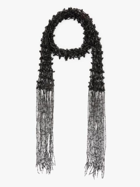 Dries Van Noten EMBROIDERED SCARF NECKLACE