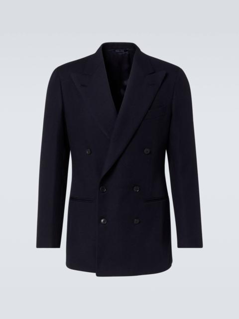 SAMAN AMEL Wool twill blazer