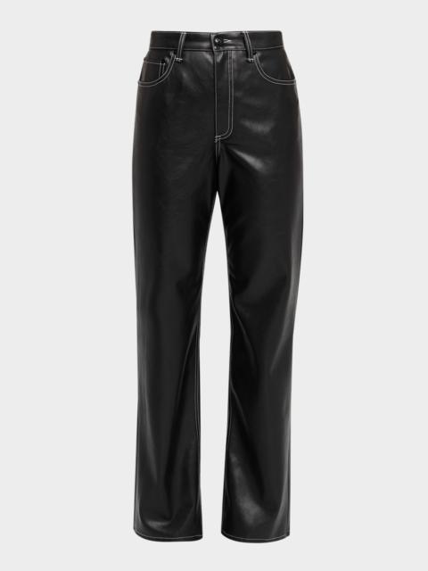 rag & bone Shea Straight Faux-Leather Pants