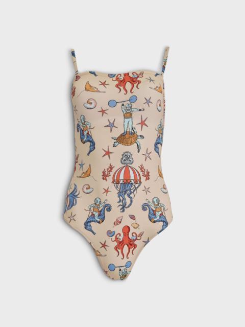 Vilebrequin Women Bustier One-piece Swimsuit Aqua Circus - Vilebrequin for St. Regis