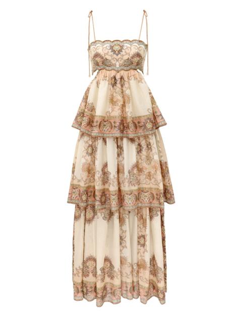 Zimmermann ECHO TIERED MAXI DRESS