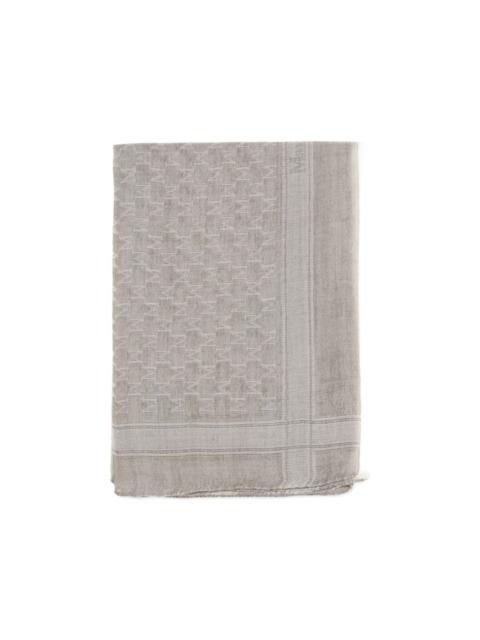 Max Mara logo pattern scarf