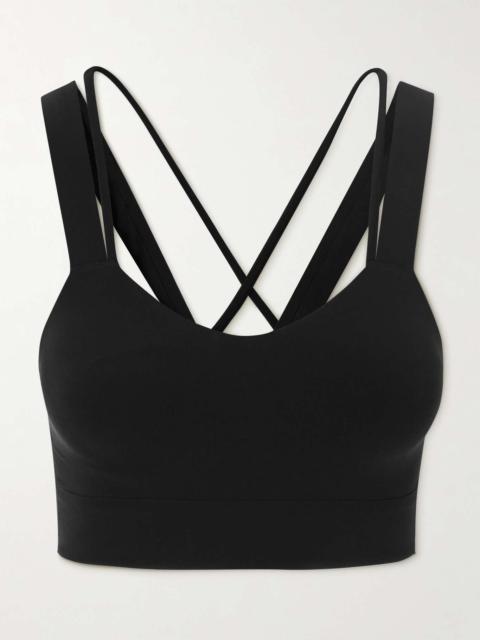 lululemon Like A Cloud Ribbed Longline Bra - D/DD Cup Black