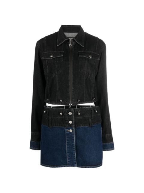 Andersson Bell cut-out denim jacket