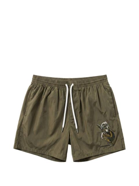 DSQUARED2 embroidered-detail swim shorts