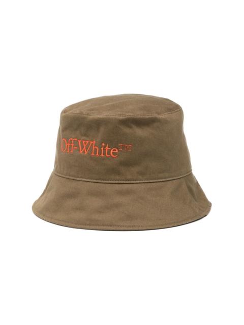 Off-White logo embroidered bucket hat