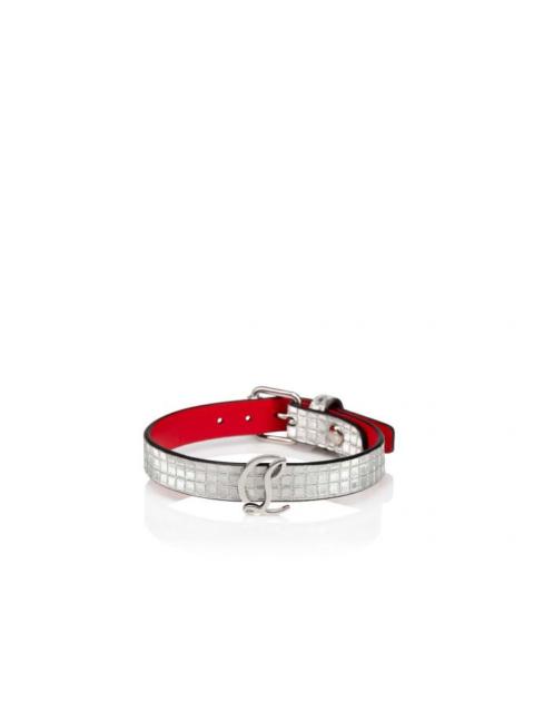 Christian Louboutin Cl Logo Bracelet Woman SILVER/SILVER