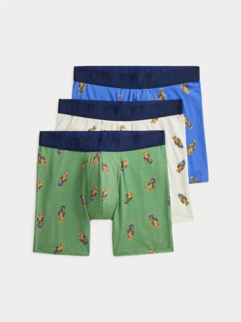 Polo Ralph Lauren 4D-Flex Polo Bear Boxer Brief 3-Pack