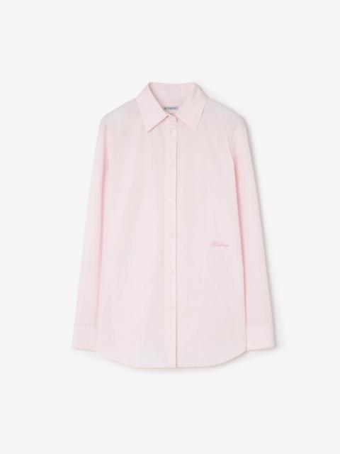 Burberry Classic Fit Striped Cotton Shirt