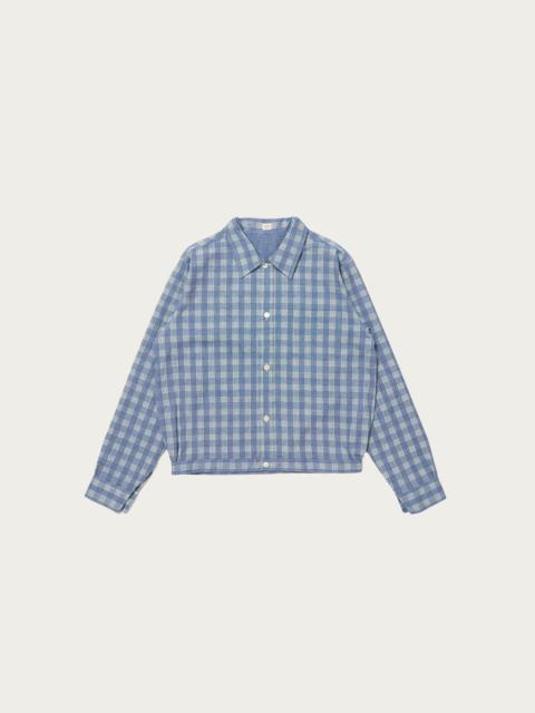 TAIGA TAKAHASHI Lot. 319 Palaka Jacket - Discharged Indigo Plaid