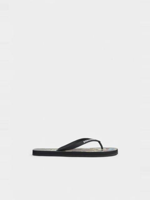 DSQUARED2 MONKEY BUSINESS FLIP FLOPS
