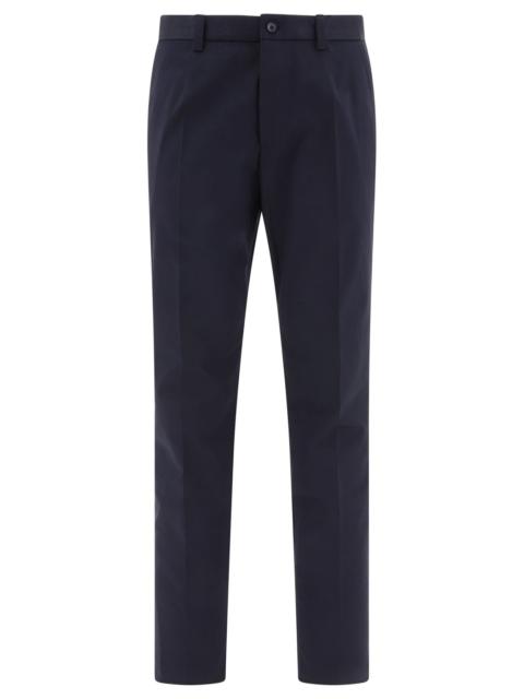 With Button Details Trousers Blue