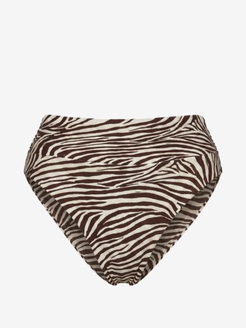 NICHOLAS Nerea high-waist bottoms - graphic zebra
