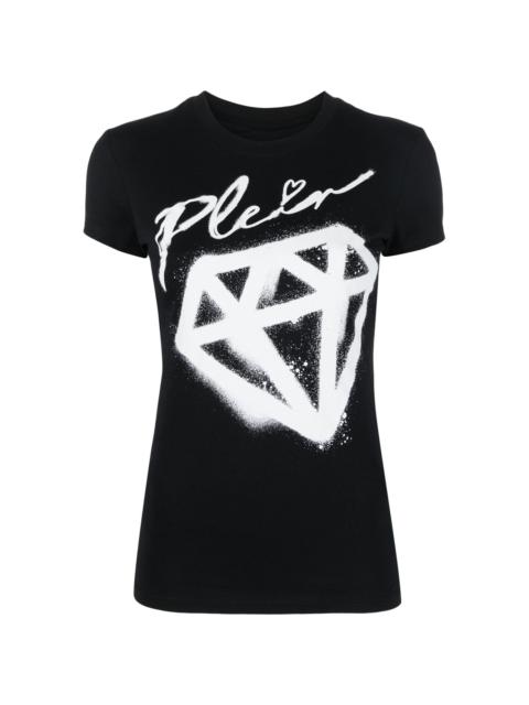 PHILIPP PLEIN graffiti logo-print T-shirt