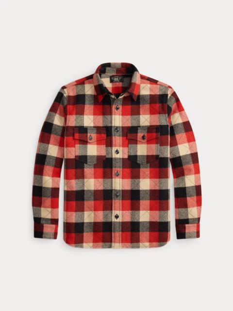 RRL by Ralph Lauren Quilted Plaid Wool Overshirt