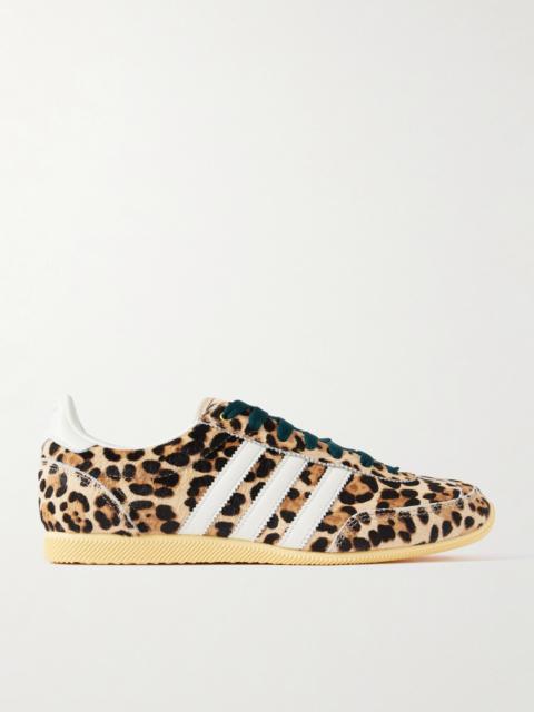 adidas Originals Japan Leather-trimmed Leopard-print Calf Hair Sneakers