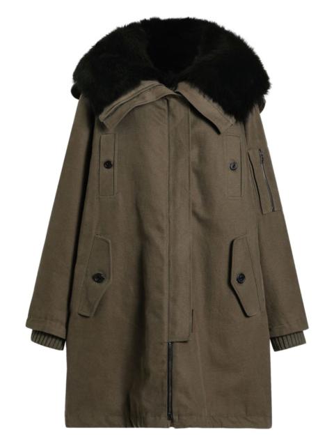 Dolce & Gabbana fur-trimmed hooded coat