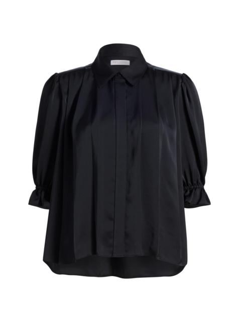 RAMY BROOK Women's Amira Pleated Shirt - Black