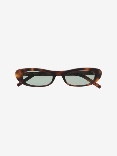 SAINT LAURENT SL 557 Shade oval-frame sunglasses