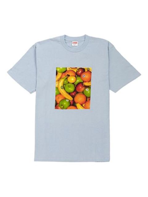 Supreme SS19 Fruit Tee Light Blue Printing Short Sleeve Unisex SUP-SS19-243