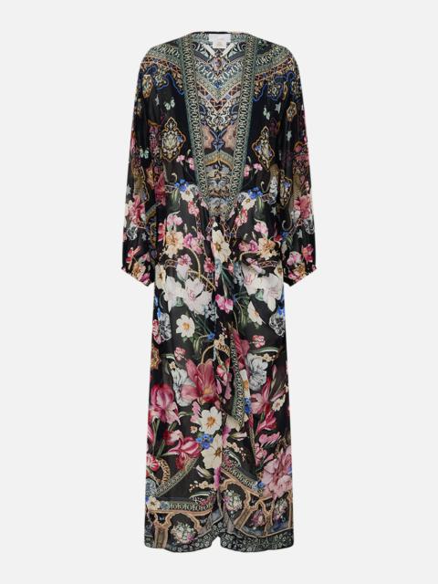 CAMILLA TIE FRONT BLOUSON SLEEVE LAYER