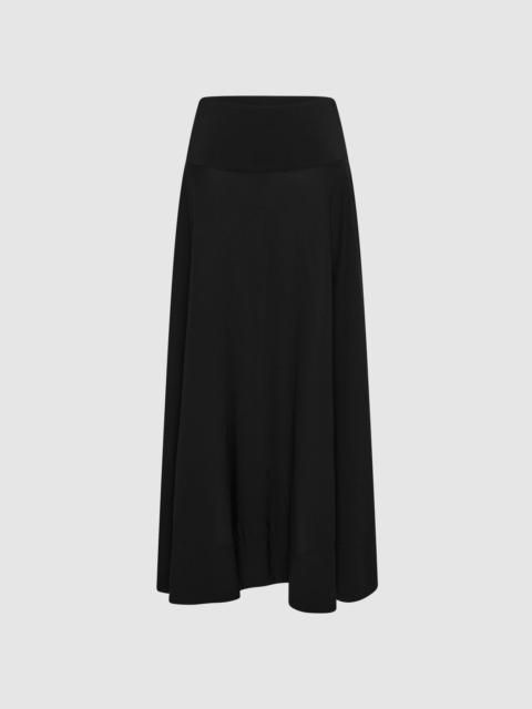 ST. AGNI Fluid Circle Hem Skirt - Black