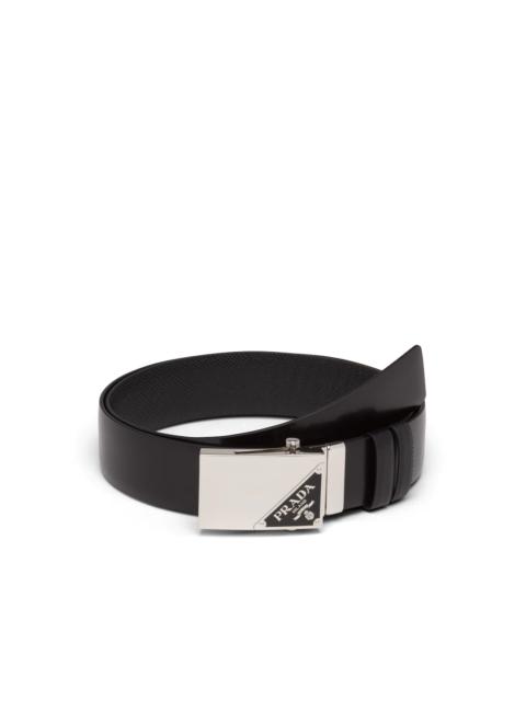 Prada Reversible Saffiano and leather belt