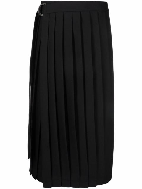 AMI Paris mid-length pleated skirt