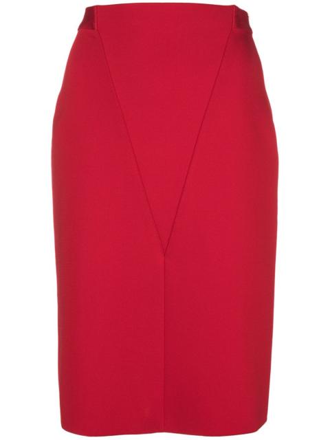 Givenchy V front pencil skirt
