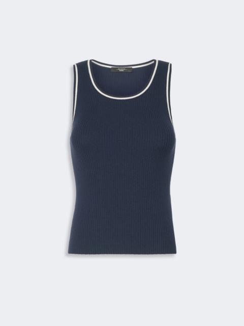 WEEKEND Max Mara TARO Sleeveless stretch viscose sweater - NAVY