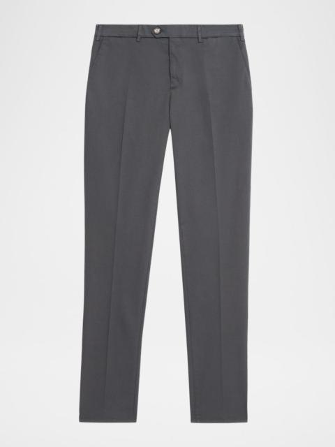 Brunello Cucinelli Men's American Pima Italian-Fit Chino Trousers