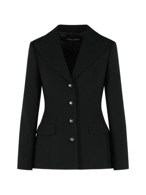 Dolce & Gabbana DG logo single-breasted jacket