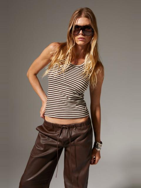 SPRWMN STRIPED FITTED SCOOP TANK