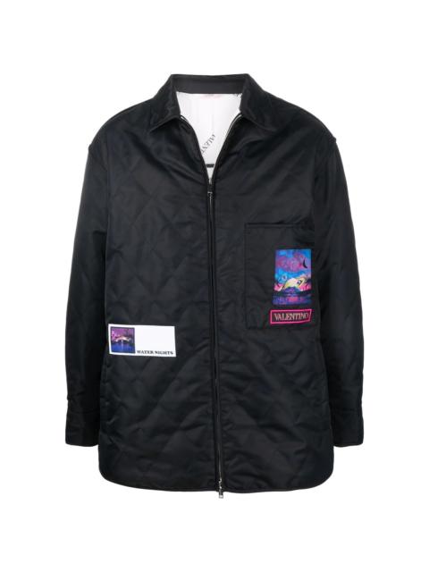 Valentino quilted shirt jacket