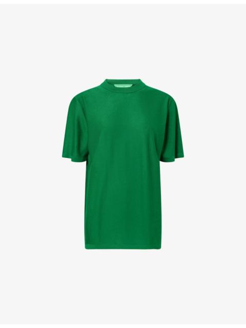 Bottega Veneta Rleaxed-Fit Round-Neck Cashmere-Knit T-Shirt
