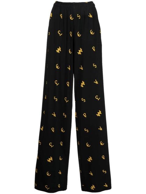 VETEMENTS high-rise wide-leg trousers