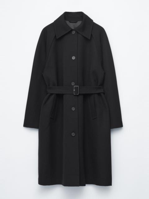 & Other Stories Tie-Belt Wool Trench Coat