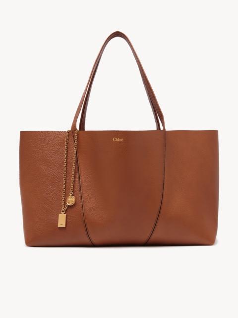 Chloé CHLOÉ SPIN EAST-WEST TOTE BAG IN GRAINED LEATHER
