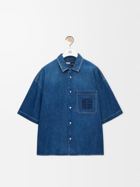 Loewe Short sleeve shirt in denim