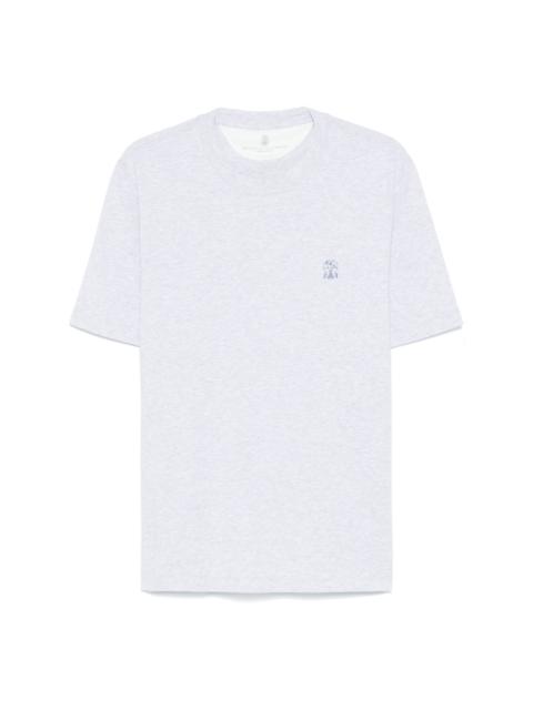 Brunello Cucinelli logo-embroidered T-shirt