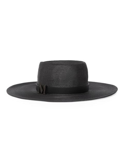 Max Mara Women's Musette Raffia Hat - Black