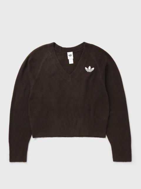 adidas WMNS ESSENTIALS KNIT V-NECK SWEATSHIRT LONG SLEEVE