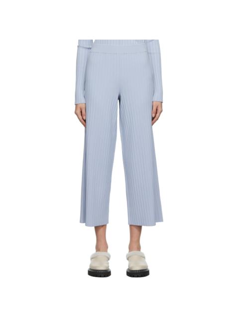 Proenza Schouler Blue Proenza Schouler White Label Lightweight Rib Knit Lounge Pants