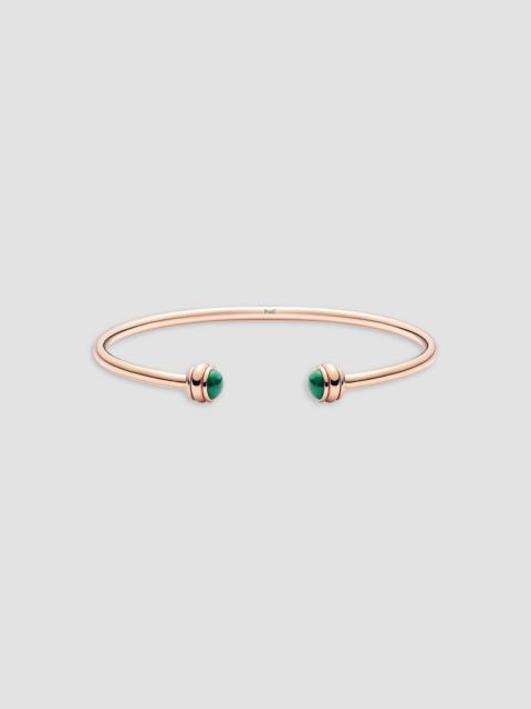 Piaget Possession Malachite Cabochons & 18K Rose Gold Open Bangle - Rose Gold